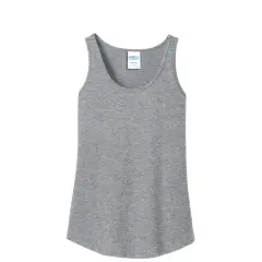 Port & Company&reg; Ladies Core Cotton Tank Top Athletic Heather