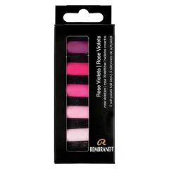 Rembrandt 5 Color Rose Violets Half Stick Soft Pastel Set