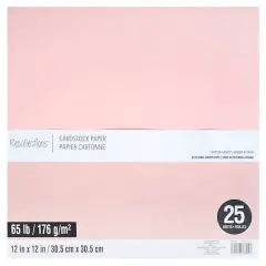 12" x 12" Cardstock Paper by Recollections&trade;, 25 Sheets Cotton Candy
