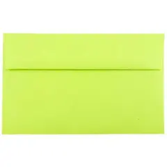 JAM Paper A10 Colored Invitation Envelopes, 50ct. Ultra Lime Green