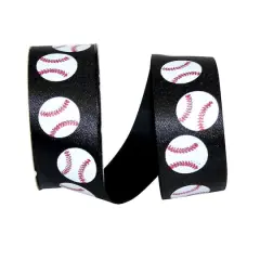 JAM Paper 1.375'' x 25yd. Baseball Ribbon