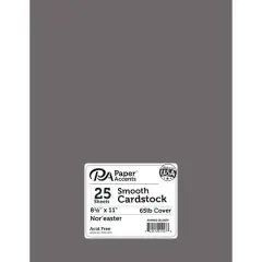 PA Paper&trade; Accents 8.5" x 11" 65lb. Smooth Cardstock, 25 Sheets Noreaster