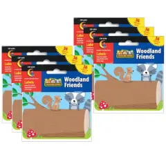 Creative Teaching Press&reg; Woodland Friends Name Tag Labels, 6 Packs of 36