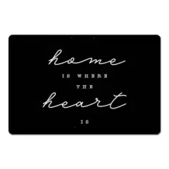 Home Is Where The Heart Is 18" x 27" Floor Mat