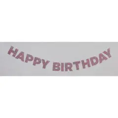 6ft. Multicolor Glitter Happy Birthday Banner by Celebrate It&trade;