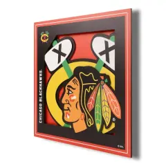 NHL 3D Logo Series Wall Art Chicago Blackhawks