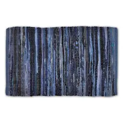 DII&reg; Multi Nautical Blue Rag Rug, 4ft. x 6ft.