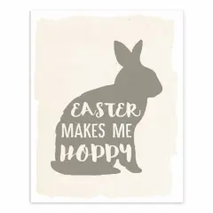 Easter Makes Me Hoppy Easel Back 8" x 10" Tabletop Canvas