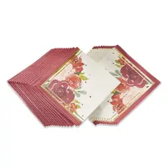 Kate Aspen&reg; Burgundy Blush Floral 2 Ply Paper Napkins, 120ct.