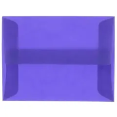 JAM Paper A6 Translucent Vellum Envelopes, 25ct. Primary Blue