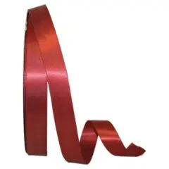 JAM Paper 7/8" x 100yd. Double Face Satin Ribbon Copper