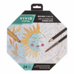 VIVID by Brea Reese&reg; Octagon Mixed Media Coloring Pad