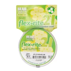 Flex-Rite&reg; 0.014" Clear 21 Strand Beading Wire