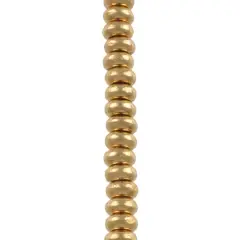 Metal Rondelle Beads, 5mm by Bead Landing&trade; Gold