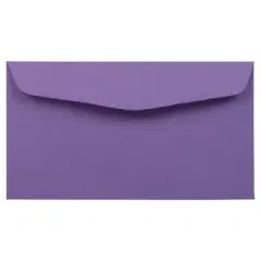JAM Paper 3.625" x 6.5" Business Envelopes, 50ct. Violet