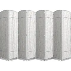 Sorbus Folding Divider Panel White