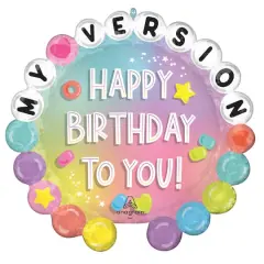 SuperShape&trade; 26" Friendship Happy Birthday Foil Balloon