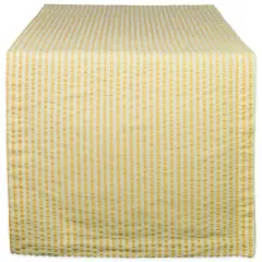 DII&reg; 72" Seersucker Table Runner Yellow