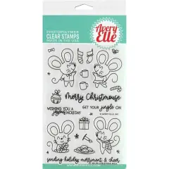 Avery Elle Christmas Mice Clear Stamps