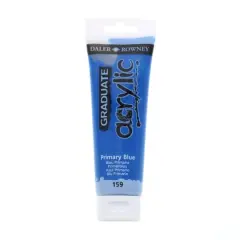 Daler-Rowney&reg; Graduate Acrylic Paint, 120mL 159 Primary Blue