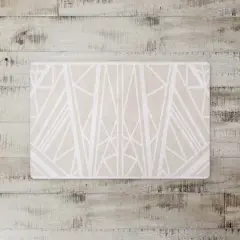 Greige Geo 27" x 18" Floor Mat