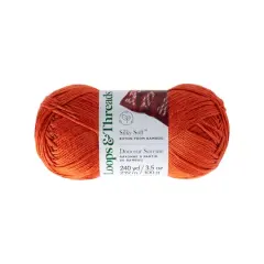 Silky Soft&trade; Yarn by Loops & Threads&reg; Burnt Orange