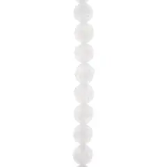 Preciosa Glass Crystal Round Beads, 8mm by Bead Landing&trade; White Opal