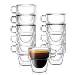 JoyJolt&reg; Stoiva Stackable Double Wall Glasses, 8ct.