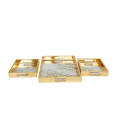 Gold Tree Plastic Glam Tray Set