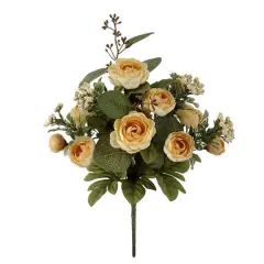 18" Ranunculus & Berry Deluxe Bush by Ashland&reg; Tan
