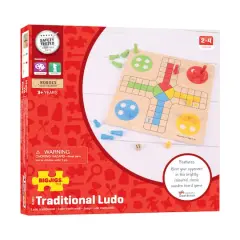 Bigjigs Toys&reg; Wooden Traditional Ludo Board Game