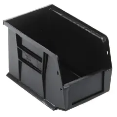 Quantum Storage Systems&reg; Black 9.25" x 6" x 5" ULTRA Stack & Hang Bins, 12ct.