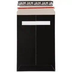 JAM Paper 6" x 9" Black Flat Photo Mailer Peel & Seal Closure Envelopes, 6ct.