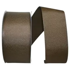 JAM Paper 2.25" Grosgrain Texture Ribbon Brown