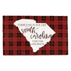 There's No Place Like South Carolina for the Holidays Doormat