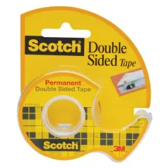3M Scotch&reg; 1/2" x 250" Double Sided Tape