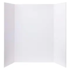 White 36" x 48" Foam Tri-Fold Display Board