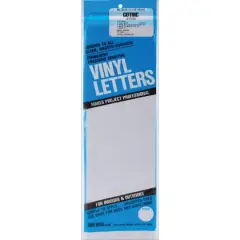 Graphic Products 4" Permanent Adhesive Vinyl Letters White