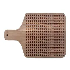 17" All Over Stars Paddle Cutting Board Walnut