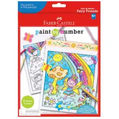 Faber-Castell&reg; Fairy Friends Paint by Number Wall Art Kit