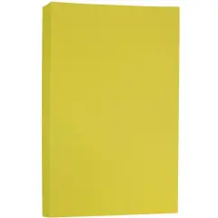 JAM Paper Matte 8.5" x 14" 28lb. Paper, 50 Sheets Chartreuse