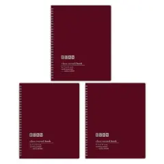 ELAN Publishing 8.5" x 11" Dark Red Class Record Books, 3ct.