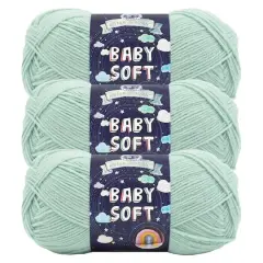3 Pack Lion Brand&reg; Baby Soft&reg; Yarn Dusty Green