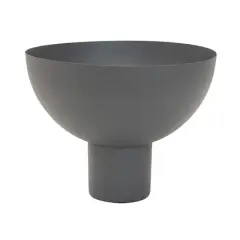 Hello Honey&reg; 12" Gray Decorative Metal Footed Bowl