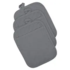 DII&reg; Quilted Potholders, 3ct. Gray