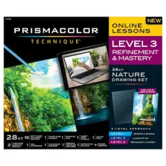 Prismacolor&reg; Technique&trade; Level 3 Refinement & Mastery 28-Piece Nature Drawing Set