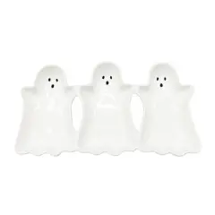 13" White Ghosts Plate by Makery&trade;