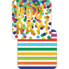 JAM Paper Dazzle Brights Coasters, 6ct.