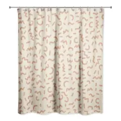 Funky Squiggles 71" x 74" Shower Curtain