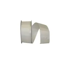 Reliant 1.5" x 25yd. Rhapsody Taffeta Wired Ribbon White